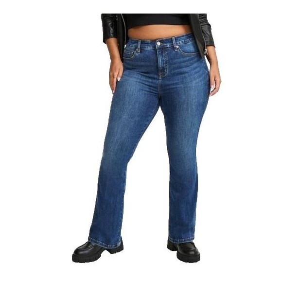 Torrid Trio Boot High-Rise Jeans in the El Nino Wash, Size 28-30 Short - Picture 2 of 13